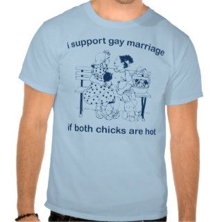 i support gay marriage if both chicks are hot shirt