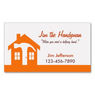 Handyman/Home Repair/ Orange Business Card
