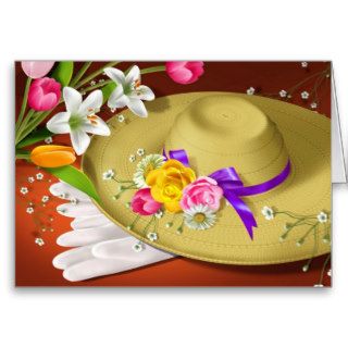 Easter Bonnet Greeting Card