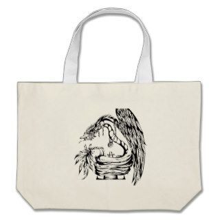 Quetzal Tribal Tattoo Design Tote Bag