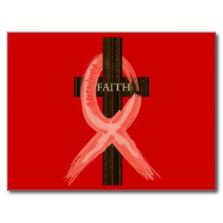 RedHeart Disease / AIDS / HIV Ribbon Postcards