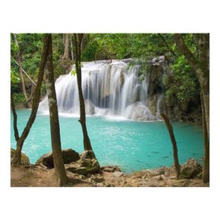 Waterfall in Tropical Forest Custom Flyer