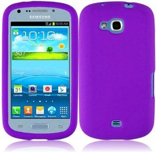 Samsung Galaxy Axiom R830 ( US Cellular ) Phone Case Accessory Sensational Purple Soft Silicone Rubber Skin Cover with Free Gift Aplus Pouch Cell Phones & Accessories