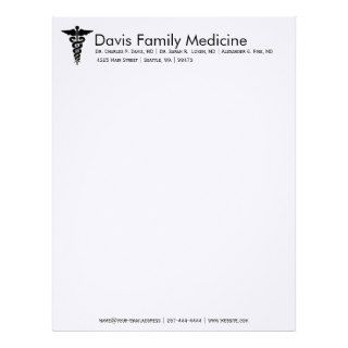 Professional Personalized Doctor's Stationery Customized Letterhead