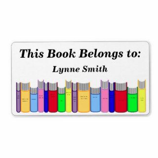 Book Plate Personalized Shipping Labels