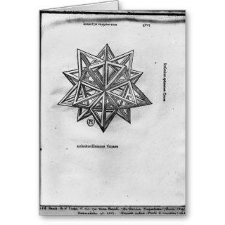 Dodecahedron, 'De Divina Proportione' Greeting Cards