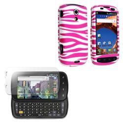 Pink Zebra Case/ Screen Protector for Samsung Epic 4G D700 Eforcity Cases & Holders