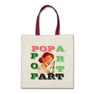 RETRO PUN FUN "POP ART" GAL W/ CANADA DRY SODA POP BAGS