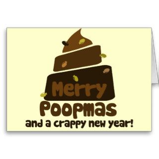 Merry Poopmas Funny holiday Card