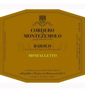 2008 Cordero di Montezemolo Barolo Monfalletto Wine