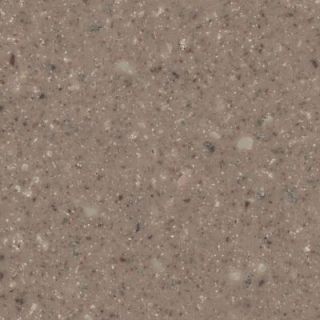 LG Hausys HI MACS 2 in. Solid Surface Countertop Sample in Trail Gray LG GT912 HM