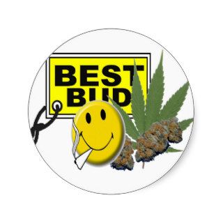 smiley face best bud collection sticker