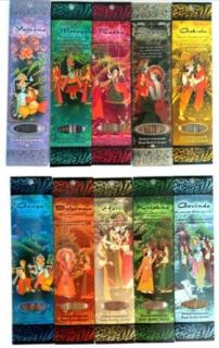 Ramakrishnananda Hand Rolled Incense 10 Assorted Scents