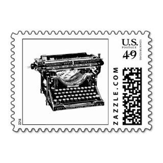 Vintage Typewriter Illustration Postage