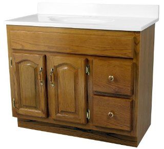 Foremost Industries DVA 3618D 36 by 18 by 30 Inch Oak Two Drawer Two Drawer Vanity   Console Sinks  