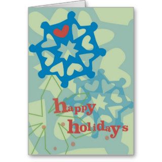 Happy Holidays "Snowflake Whimsy" Card