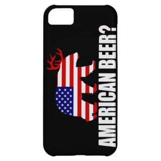 American Beer? US Flag Bear With Antlers Cover For iPhone 5C