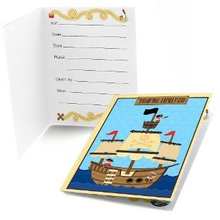 It's A Boy Mates Pirate   Baby Shower Fill In Invitations   8 ct Toys & Games