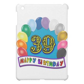 Happy 39th Birthday Balloon Arch iPad Mini Cover