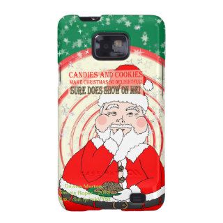 Candies and Cookies Funny Christmas Santa Galaxy S2 Cases