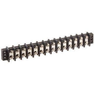 NSI Industries TB3096 14 Power Distribution and Terminal Block, Double Row Terminal Block   9/16" Centers, 600V, 14 Wire Size, 9/16" Center, 8.875 Length, 8.453 Width (Pack of 3)