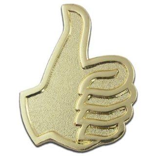 Thumbs Up Gold Lapel Pin Jewelry