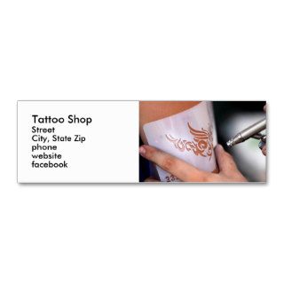 air brush tattoo business card