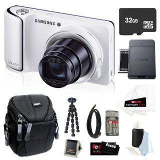 Samsung Galaxy GC110 16MP Android 4.1 Jelly Bean Wi Fi Digital Camera with 21x Optical Zoom and 4.8 inch Touchscreen in White + 32GB Micro SDHC + Samsung Galaxy Battery & Charger + USB Card Reader + Mini HDMI Cable + Spider Tripod + Camera Case + Acces