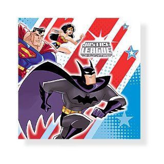 Justice League   Party Supplies   Beverage Napkins (16 Count) Toys & Games