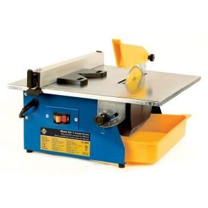 QEP Master Cut 3/5 HP Wet Tile Saw with 7 in. Diamond Blade for Ceramic Tile 60089Q