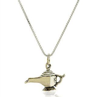 Sterling Silver Aladdin Lamp Charm Pendant Trend2Go Jewelry