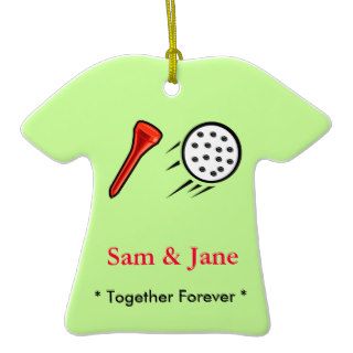 Golf Together Forever Christmas Ornament