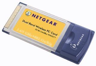 NETGEAR WAG511 802.11a/b/g Dual Band Wireless PC Card Electronics