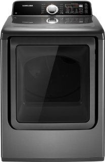 Samsung DV456EWHDSU 7.3 Cu. Ft. Platinum Electric Front Load Dryer Appliances