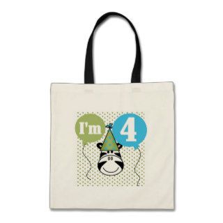 Zebra 4th Birthday T shirts and Gifts Bags