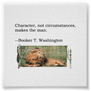 Booker T. Washington Quote Posters