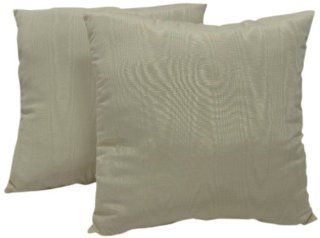 American Mills 44953.457 Moire Pillow, 18 by 18 Inch, Porcelain, Set of 2   Throw Pillows