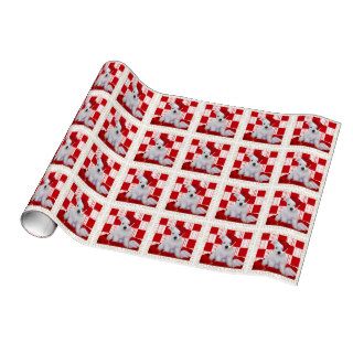 West Highland Terrier Puppy Christmas Wrapping Pap Wrapping Paper