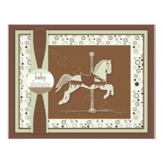 Carousel Horse Baby Shower Invitation