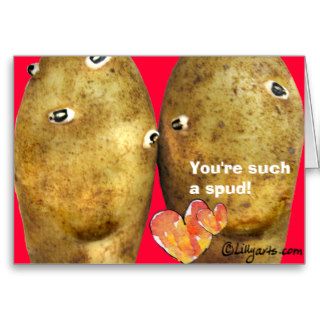 Funny Love Potatoes Valentine Card