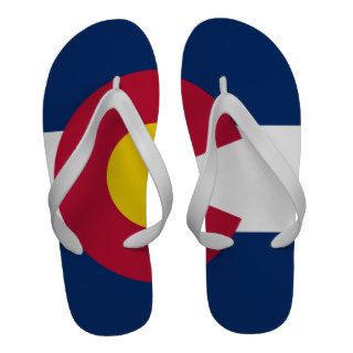 Colorado State Flag Flip Flops