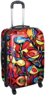 International Traveller Painted Fish 24" Spinner Luggage Clothing