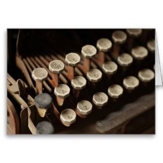 Typewriter Keys Cards