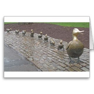 Make Way For Ducklings Greeting Cards