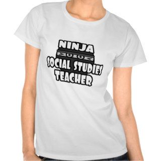 Ninja Social Studies Teacher Shirt