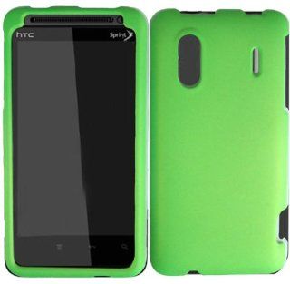 VMG Sprint HTC EVO Design Hard Case Cover 2 ITEM COMBO PACK Neon Green Premiu Cell Phones & Accessories
