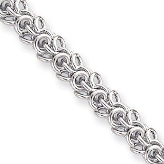20in Rhodium plated Arabesque Necklace Chain Necklaces Jewelry