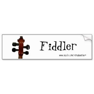 Fiddle Scroll Bumper Stickers