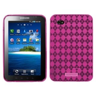 BasAcc Hot Pink Argyle Candy Skin Case for Samsung Galaxy Tab P1000 BasAcc Cases & Holders