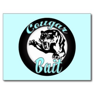 Funny Cool Retro Cougar Bait Geeky Post Cards